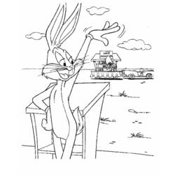 Dibujo para colorear: Bugs Bunny (Dibujos animados) #26388 - Dibujos para Colorear e Imprimir Gratis