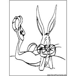 Dibujo para colorear: Bugs Bunny (Dibujos animados) #26403 - Dibujos para Colorear e Imprimir Gratis