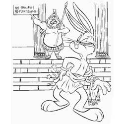 Dibujo para colorear: Bugs Bunny (Dibujos animados) #26417 - Dibujos para Colorear e Imprimir Gratis