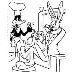Dibujo para colorear: Bugs Bunny (Dibujos animados) #26439 - Dibujos para Colorear e Imprimir Gratis