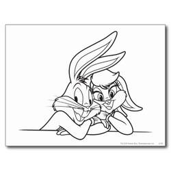 Dibujo para colorear: Bugs Bunny (Dibujos animados) #26445 - Dibujos para Colorear e Imprimir Gratis