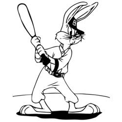 Dibujo para colorear: Bugs Bunny (Dibujos animados) #26453 - Dibujos para Colorear e Imprimir Gratis