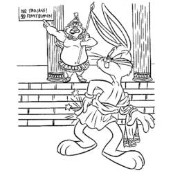 Dibujo para colorear: Bugs Bunny (Dibujos animados) #26454 - Dibujos para Colorear e Imprimir Gratis