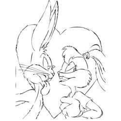 Dibujo para colorear: Bugs Bunny (Dibujos animados) #26461 - Dibujos para Colorear e Imprimir Gratis