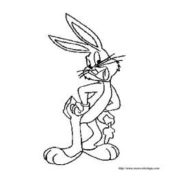 Dibujo para colorear: Bugs Bunny (Dibujos animados) #26474 - Dibujos para Colorear e Imprimir Gratis