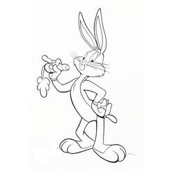 Dibujo para colorear: Bugs Bunny (Dibujos animados) #26483 - Dibujos para Colorear e Imprimir Gratis