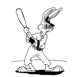 Dibujo para colorear: Bugs Bunny (Dibujos animados) #26491 - Dibujos para Colorear e Imprimir Gratis