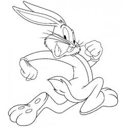 Dibujo para colorear: Bugs Bunny (Dibujos animados) #26494 - Dibujos para Colorear e Imprimir Gratis