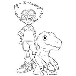 Dibujo para colorear: Digimon (Dibujos animados) #51423 - Dibujos para Colorear e Imprimir Gratis
