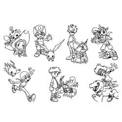 Dibujo para colorear: Digimon (Dibujos animados) #51493 - Dibujos para Colorear e Imprimir Gratis