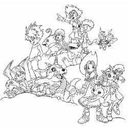 Dibujo para colorear: Digimon (Dibujos animados) #51568 - Dibujos para Colorear e Imprimir Gratis