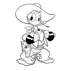 Dibujo para colorear: Donald Duck (Dibujos animados) #30114 - Dibujos para Colorear e Imprimir Gratis