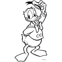 Dibujo para colorear: Donald Duck (Dibujos animados) #30118 - Dibujos para Colorear e Imprimir Gratis