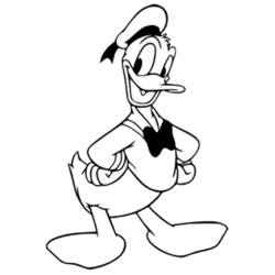 Dibujo para colorear: Donald Duck (Dibujos animados) #30121 - Dibujos para Colorear e Imprimir Gratis