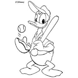 Dibujo para colorear: Donald Duck (Dibujos animados) #30123 - Dibujos para Colorear e Imprimir Gratis