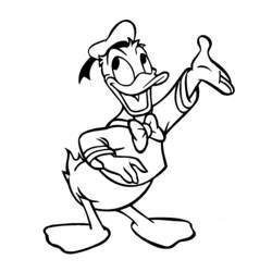 Dibujo para colorear: Donald Duck (Dibujos animados) #30132 - Dibujos para Colorear e Imprimir Gratis
