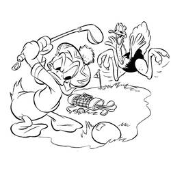 Dibujo para colorear: Donald Duck (Dibujos animados) #30136 - Dibujos para Colorear e Imprimir Gratis