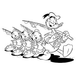 Dibujo para colorear: Donald Duck (Dibujos animados) #30146 - Dibujos para Colorear e Imprimir Gratis