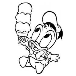 Dibujo para colorear: Donald Duck (Dibujos animados) #30152 - Dibujos para Colorear e Imprimir Gratis