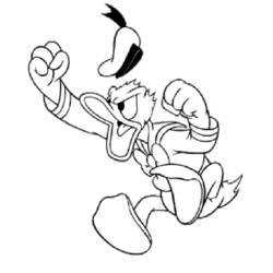 Dibujo para colorear: Donald Duck (Dibujos animados) #30174 - Dibujos para Colorear e Imprimir Gratis
