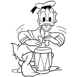 Dibujo para colorear: Donald Duck (Dibujos animados) #30177 - Dibujos para Colorear e Imprimir Gratis