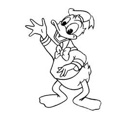 Dibujo para colorear: Donald Duck (Dibujos animados) #30181 - Dibujos para Colorear e Imprimir Gratis