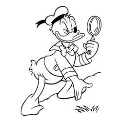 Dibujo para colorear: Donald Duck (Dibujos animados) #30183 - Dibujos para Colorear e Imprimir Gratis