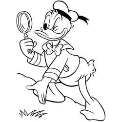Dibujo para colorear: Donald Duck (Dibujos animados) #30196 - Dibujos para Colorear e Imprimir Gratis