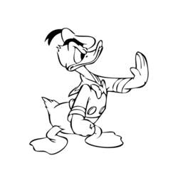 Dibujo para colorear: Donald Duck (Dibujos animados) #30203 - Dibujos para Colorear e Imprimir Gratis