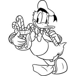 Dibujo para colorear: Donald Duck (Dibujos animados) #30225 - Dibujos para Colorear e Imprimir Gratis