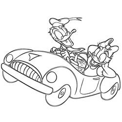 Dibujo para colorear: Donald Duck (Dibujos animados) #30248 - Dibujos para Colorear e Imprimir Gratis