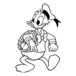 Dibujo para colorear: Donald Duck (Dibujos animados) #30272 - Dibujos para Colorear e Imprimir Gratis