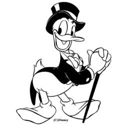 Dibujo para colorear: Donald Duck (Dibujos animados) #30297 - Dibujos para Colorear e Imprimir Gratis