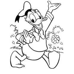 Dibujo para colorear: Donald Duck (Dibujos animados) #30316 - Dibujos para Colorear e Imprimir Gratis
