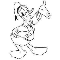 Dibujo para colorear: Donald Duck (Dibujos animados) #30338 - Dibujos para Colorear e Imprimir Gratis