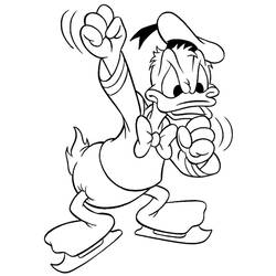 Dibujo para colorear: Donald Duck (Dibujos animados) #30391 - Dibujos para Colorear e Imprimir Gratis