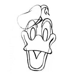 Dibujo para colorear: Donald Duck (Dibujos animados) #30399 - Dibujos para Colorear e Imprimir Gratis