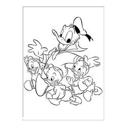 Dibujo para colorear: Donald Duck (Dibujos animados) #30407 - Dibujos para Colorear e Imprimir Gratis