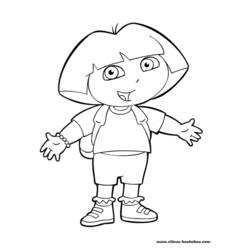 Dibujo para colorear: Dora the Explorer (Dibujos animados) #29714 - Dibujos para Colorear e Imprimir Gratis