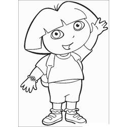 Dibujo para colorear: Dora the Explorer (Dibujos animados) #29718 - Dibujos para Colorear e Imprimir Gratis