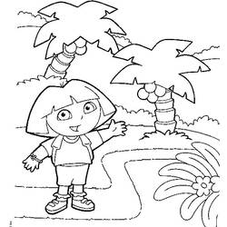 Dibujo para colorear: Dora the Explorer (Dibujos animados) #29719 - Dibujos para Colorear e Imprimir Gratis