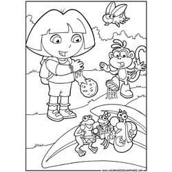 Dibujo para colorear: Dora the Explorer (Dibujos animados) #29728 - Dibujos para Colorear e Imprimir Gratis