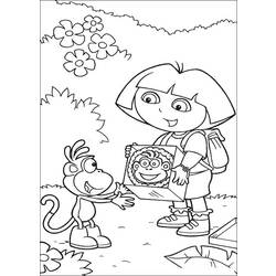 Dibujo para colorear: Dora the Explorer (Dibujos animados) #29732 - Dibujos para Colorear e Imprimir Gratis
