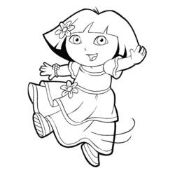 Dibujo para colorear: Dora the Explorer (Dibujos animados) #29741 - Dibujos para Colorear e Imprimir Gratis