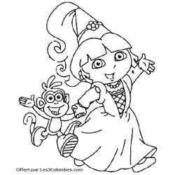 Dibujo para colorear: Dora the Explorer (Dibujos animados) #29755 - Dibujos para Colorear e Imprimir Gratis
