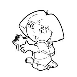 Dibujo para colorear: Dora the Explorer (Dibujos animados) #29776 - Dibujos para Colorear e Imprimir Gratis