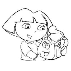 Dibujo para colorear: Dora the Explorer (Dibujos animados) #29786 - Dibujos para Colorear e Imprimir Gratis