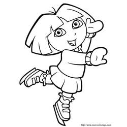 Dibujo para colorear: Dora the Explorer (Dibujos animados) #29804 - Dibujos para Colorear e Imprimir Gratis