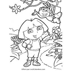 Dibujo para colorear: Dora the Explorer (Dibujos animados) #29806 - Dibujos para Colorear e Imprimir Gratis