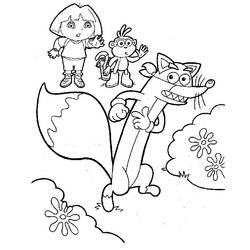 Dibujo para colorear: Dora the Explorer (Dibujos animados) #29808 - Dibujos para Colorear e Imprimir Gratis